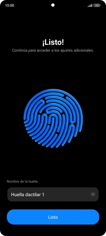 Pulsa Listo.