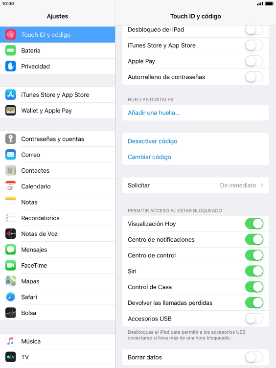 Pulsa el indicador junto a 