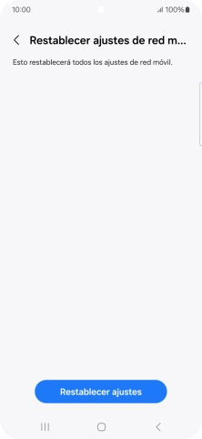 Pulsa Restablecer ajustes.