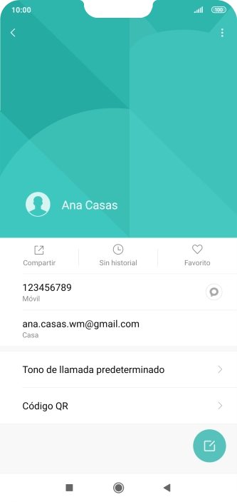 Pulsa el número de teléfono.
