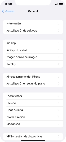 Pulsa Fecha y hora.
