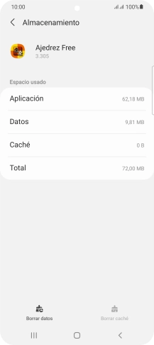 Pulsa la tecla de inicio para terminar y regresar a la pantalla de inicio.