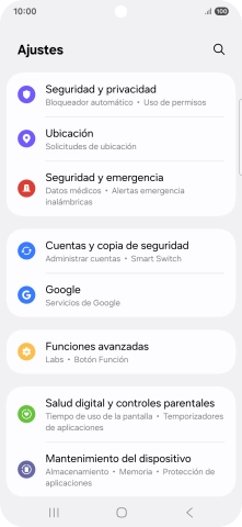 Pulsa Seguridad y privacidad.