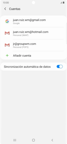 Pulsa el indicador junto a 