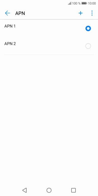 Pulsa en el campo junto a la conexión de datos para activarla.