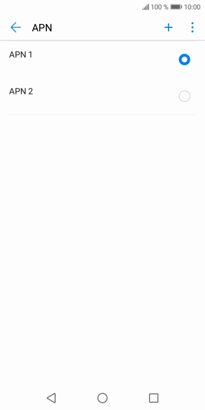 Pulsa en el campo junto a la conexión de datos para activarla.