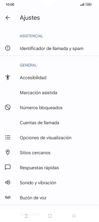 Pulsa Cuentas de llamada.