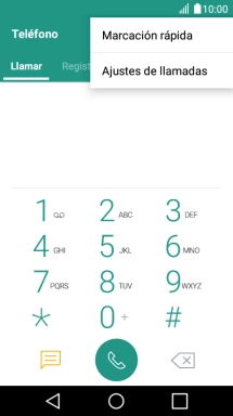 Pulsa Ajustes de llamadas.