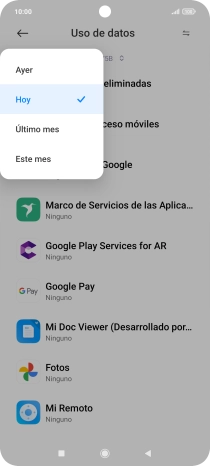 Pulsa el ajuste deseado.