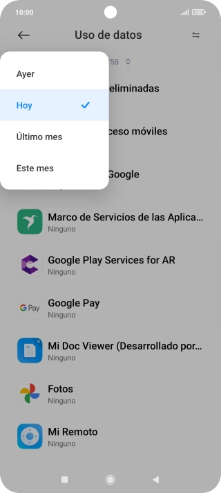 Pulsa el ajuste deseado.
