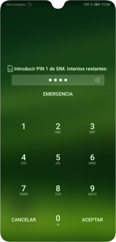 Si lo solicita el teléfono, introduce el código PIN y pulsa ACEPTAR.