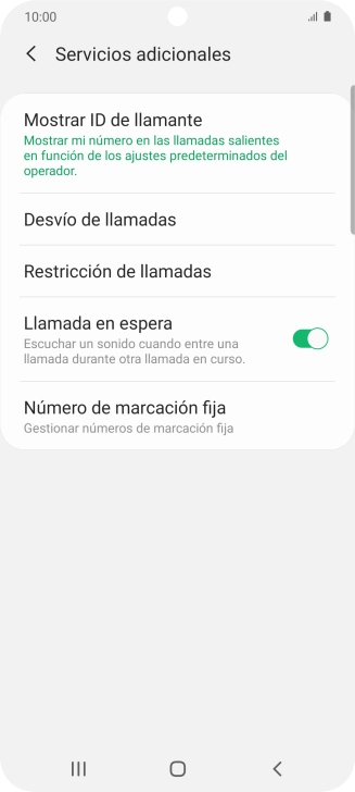 Pulsa Desvío de llamadas.