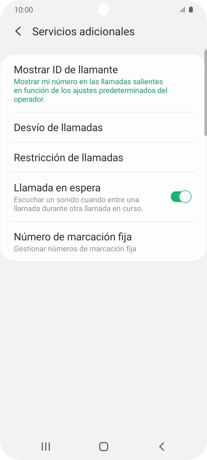 Pulsa Desvío de llamadas.