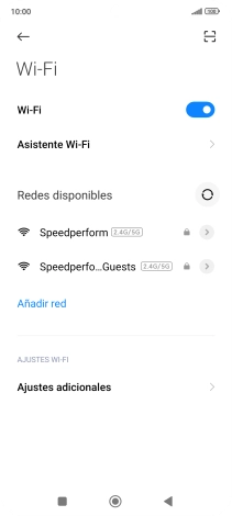 Pulsa la red wifi deseada. Pulsa la red wifi deseada.