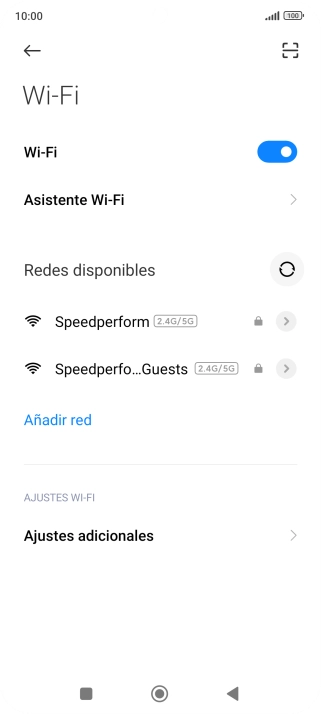 Pulsa la red wifi deseada. Pulsa la red wifi deseada.