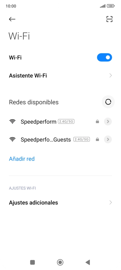 Pulsa la red wifi deseada. Pulsa la red wifi deseada.