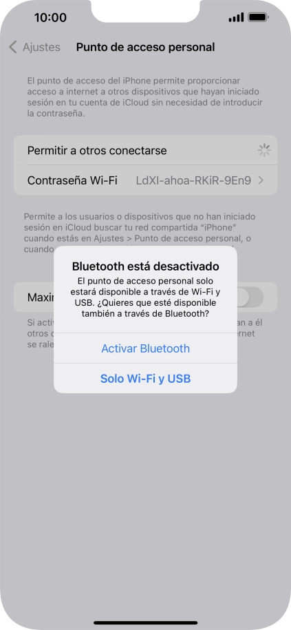 Si la función de wifi está activada, pulsa Solo Wi-Fi y USB. Si la función de wifi está activada, pulsa Solo Wi-Fi y USB.
