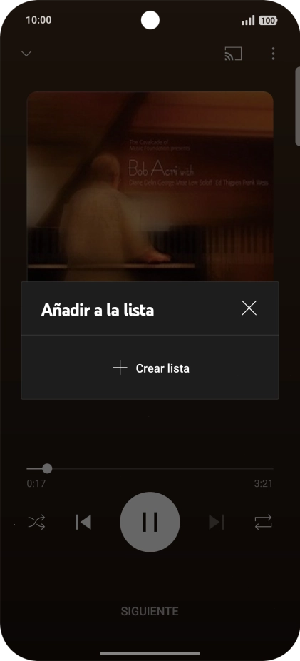 Pulsa Crear lista.