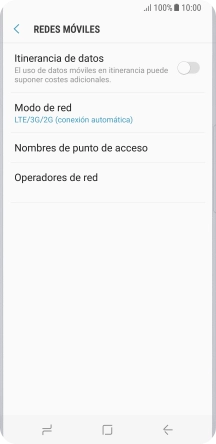 Pulsa Nombres de punto de acceso.