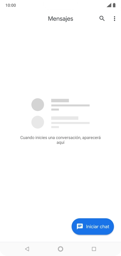 Pulsa Iniciar chat.