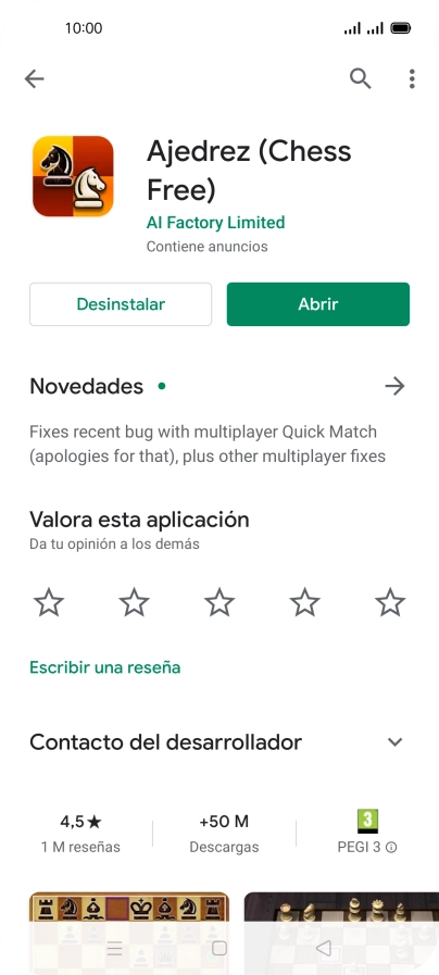 Pulsa Desinstalar.