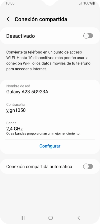 Pulsa Configurar.