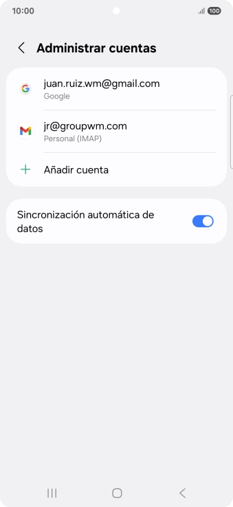 Pulsa el indicador junto a 