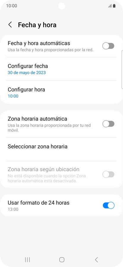 Pulsa el indicador junto a 