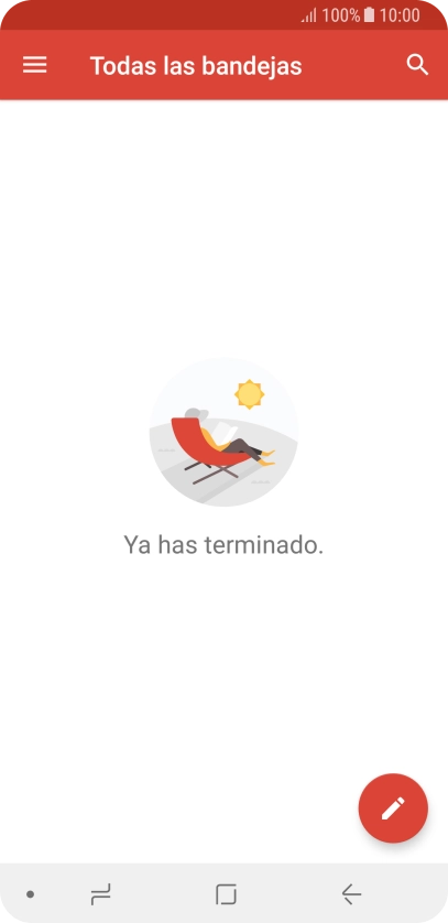 Desliza el dedo hacia la derecha desde la parte izquierda de la pantalla.