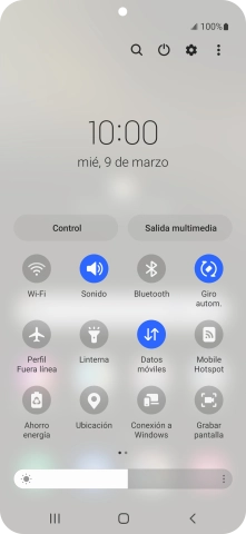 Pulsa el icono de ajustes.