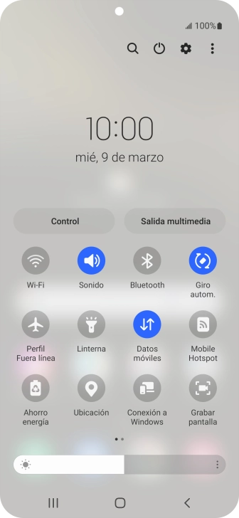 Pulsa el icono de ajustes.