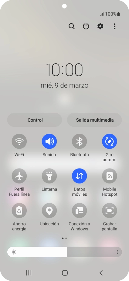 Pulsa el icono de ajustes.