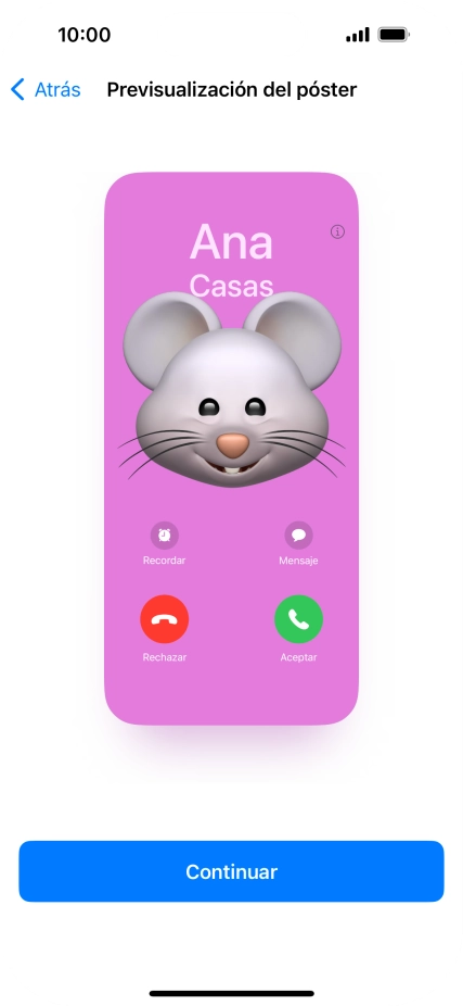 Pulsa Continuar.
