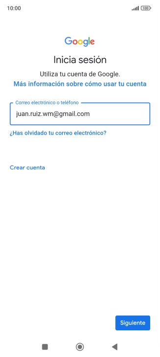 Pulsa Siguiente.