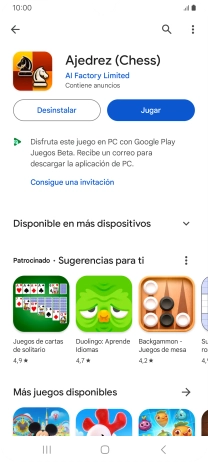 Pulsa la tecla de inicio para terminar y regresar a la pantalla de inicio.