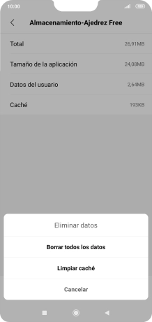 Pulsa Limpiar caché.