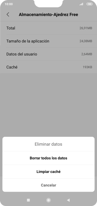 Pulsa Limpiar caché.