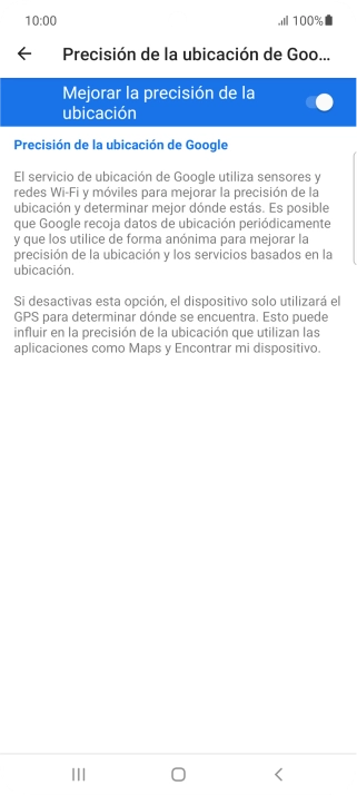 Pulsa el indicador junto a 