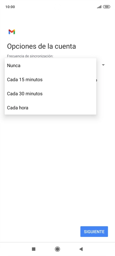 Pulsa el ajuste deseado.