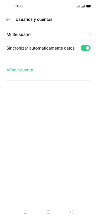 Pulsa Añadir cuenta.