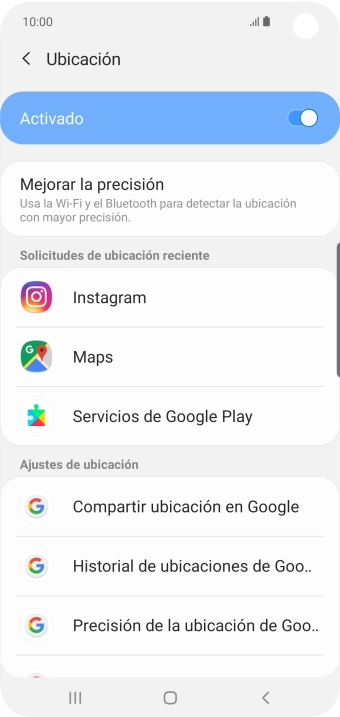 Pulsa Precisión de la ubicación de Goo...