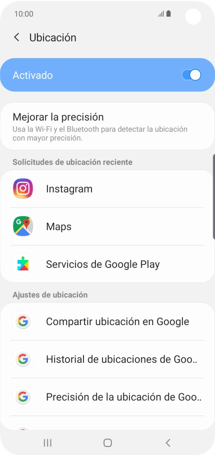 Pulsa Precisión de la ubicación de Goo...