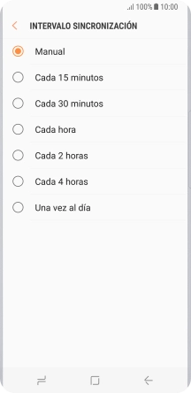 Pulsa el ajuste deseado.