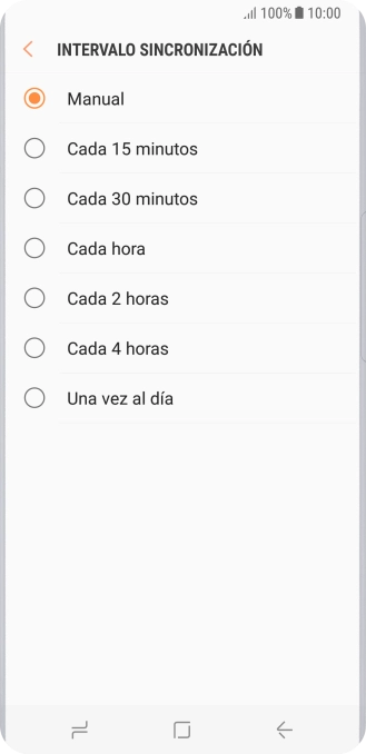 Pulsa el ajuste deseado.