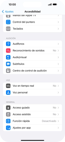 Pulsa una categoría bajo 