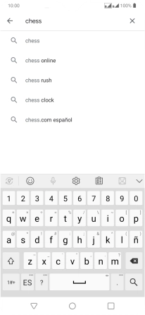 Introduce el nombre del tema o de la app y pulsa el icono de búsqueda.