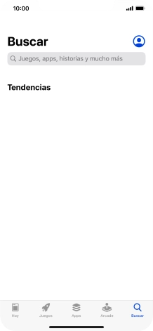 Pulsa en el campo de búsqueda e introduce el nombre o el tema de la app deseada.