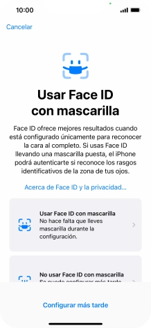 Pulsa Configurar más tarde.