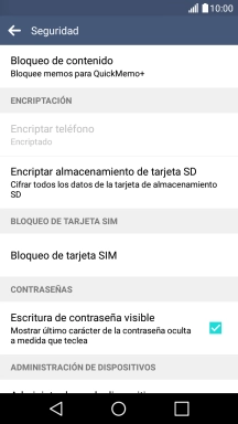 Pulsa Bloqueo de tarjeta SIM.