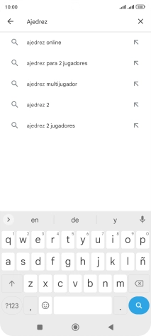 Introduce el nombre del tema o de la app y pulsa el icono de búsqueda. Introduce el nombre del tema o de la app y pulsa el icono de búsqueda.